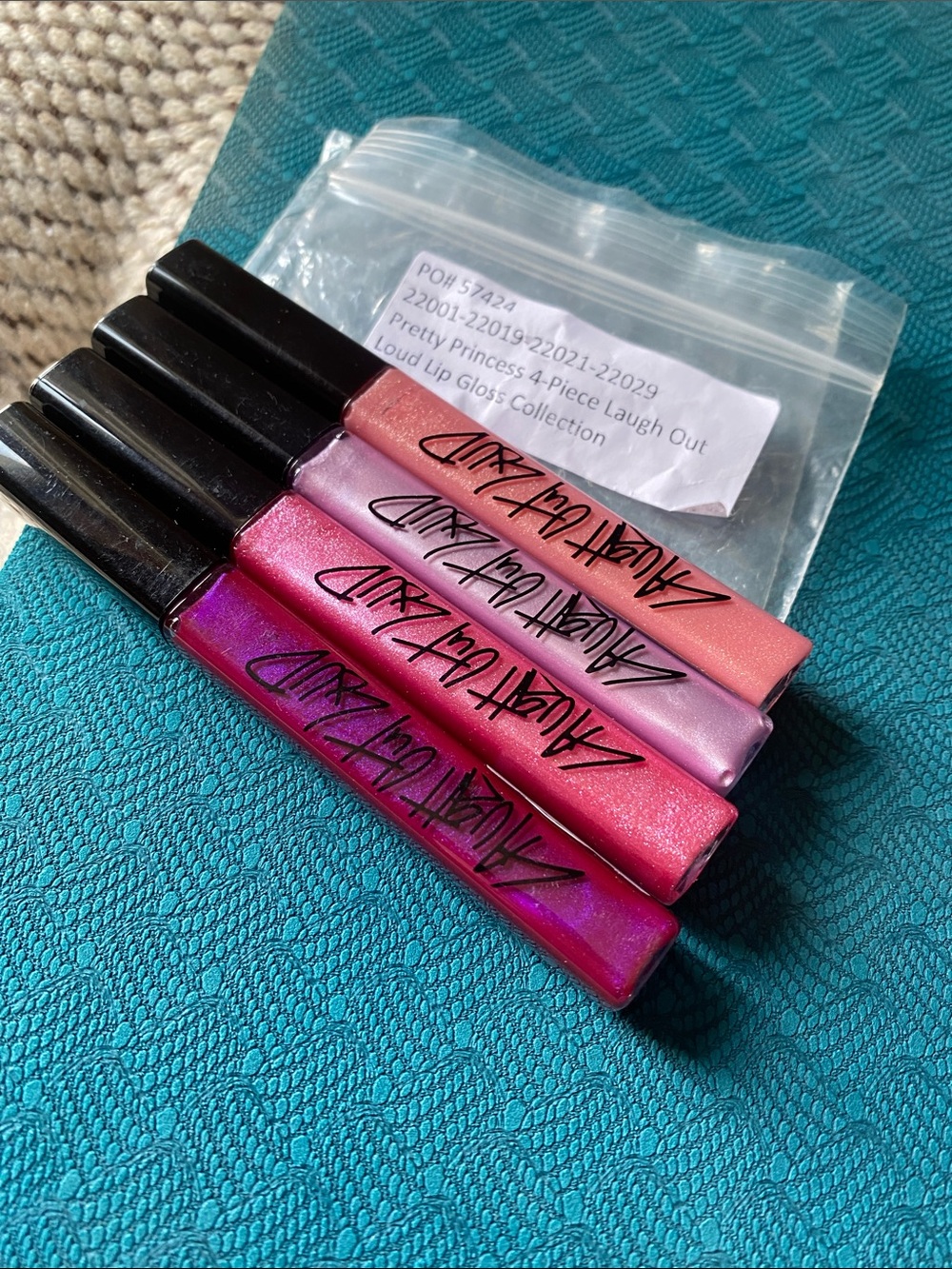 Loud Lip Gloss Collection - 4-Piece Set (Pink, Purple, Peach, Magenta)